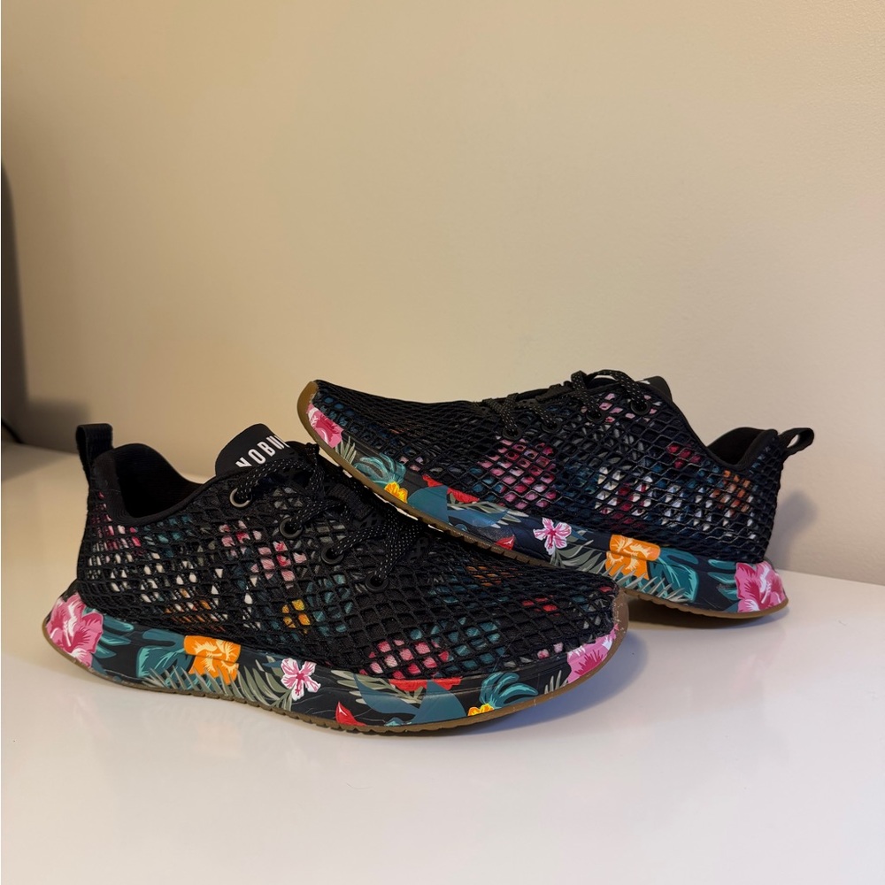 NOBULL Women’s Mesh Runners, Tropical Floral, Sz 8
